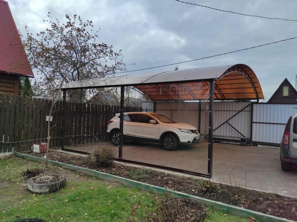 Прозрачные шторы ПВХ для навеса под автомобиль в Торжке